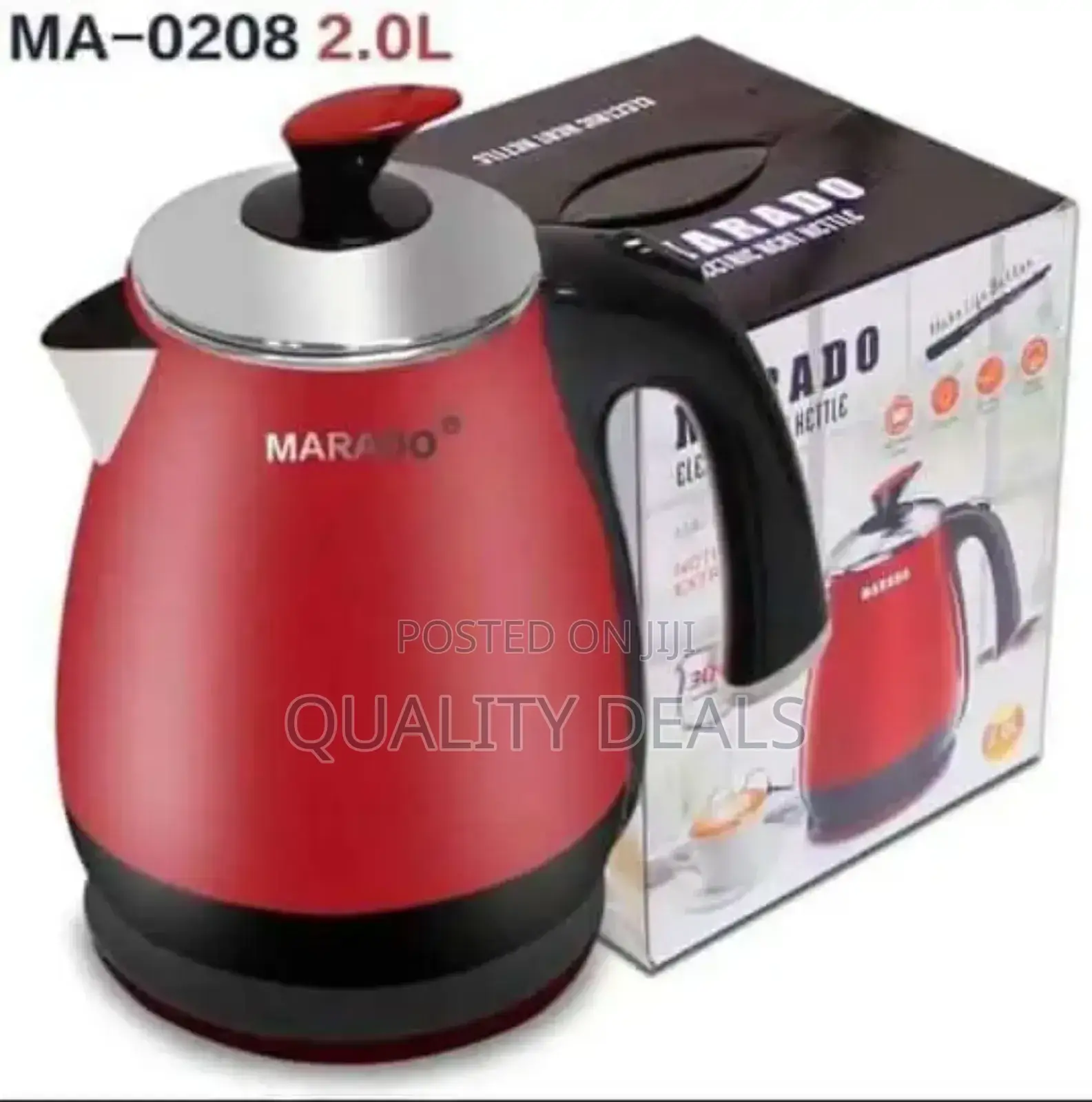 Marado 2L Red Electric Kettle