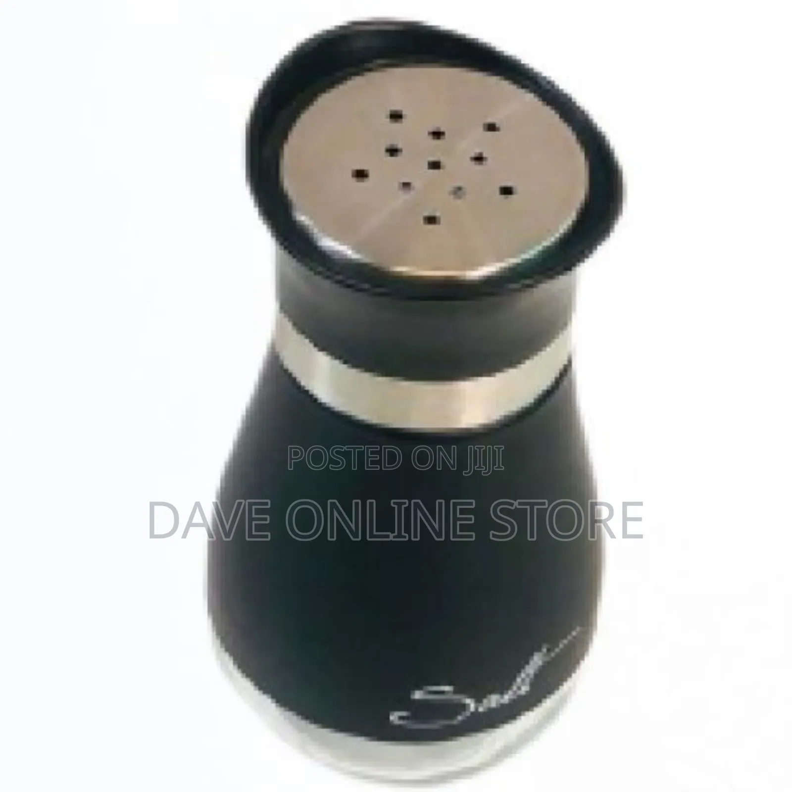 Stainless Steel Salt Spices Shaker - Black
