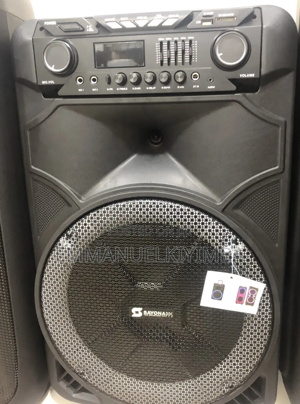 Sayonapps Rechargeable Speaker 15inch