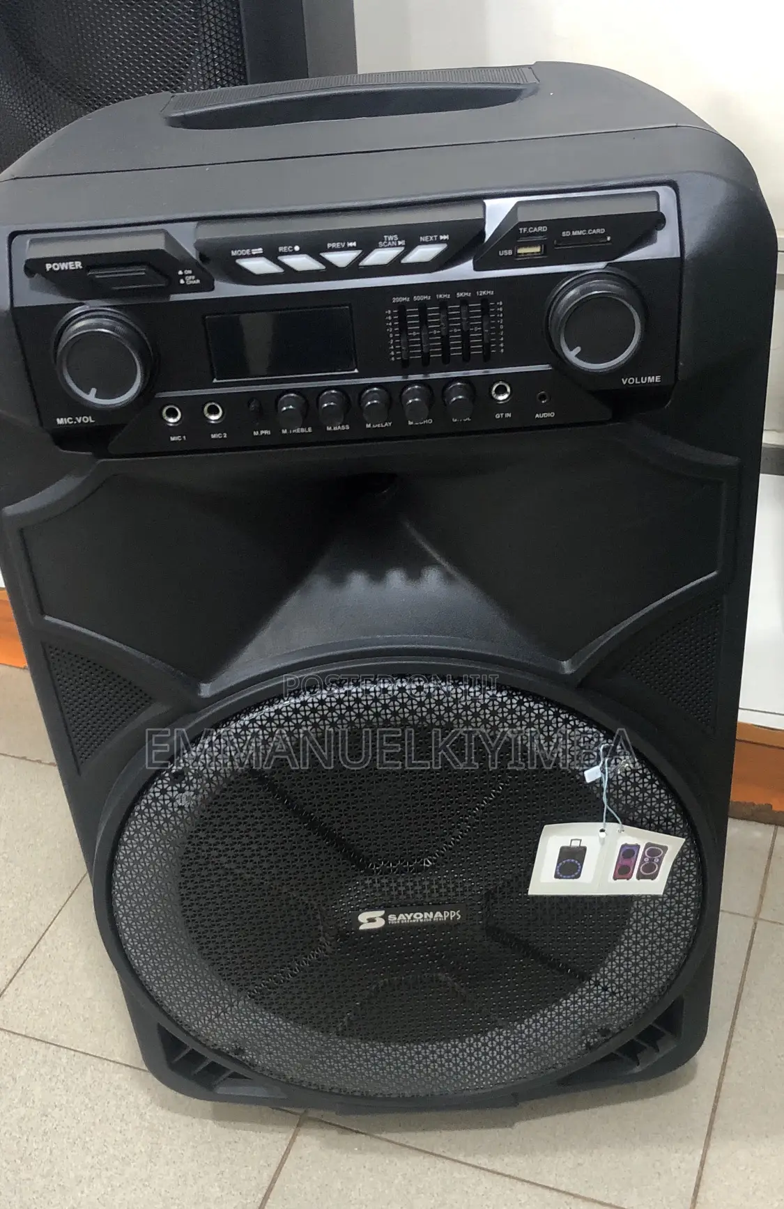Sayonapps Rechargeable Speaker 15inch