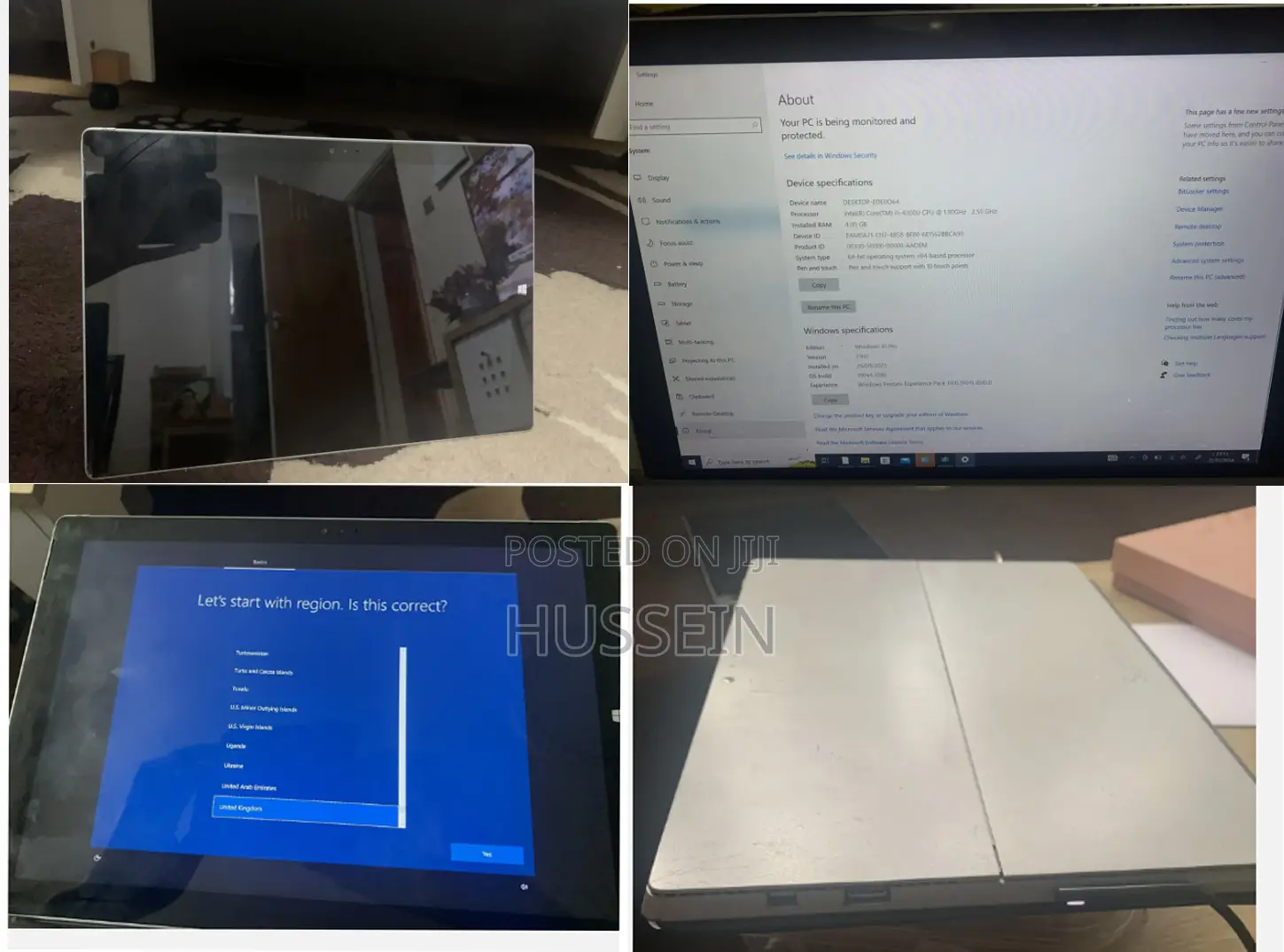 Laptop Microsoft Surface Pro 4 4GB Intel Core I5 SSD 128GB