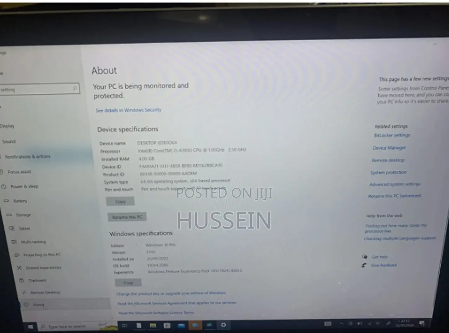 Laptop Microsoft Surface Pro 4 4GB Intel Core I5 SSD 128GB