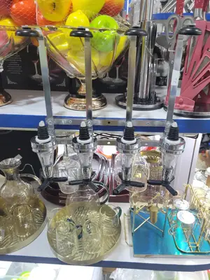 Multifunctional Bar Butler Wine Holds 4 Bottles