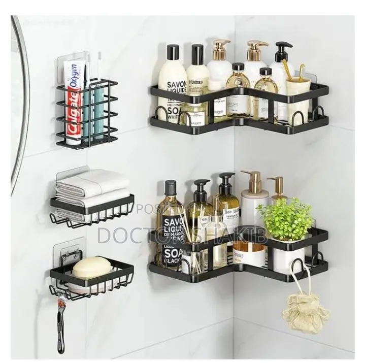 5pc Set Cosmetics Lotion Bathroom Storage Rack