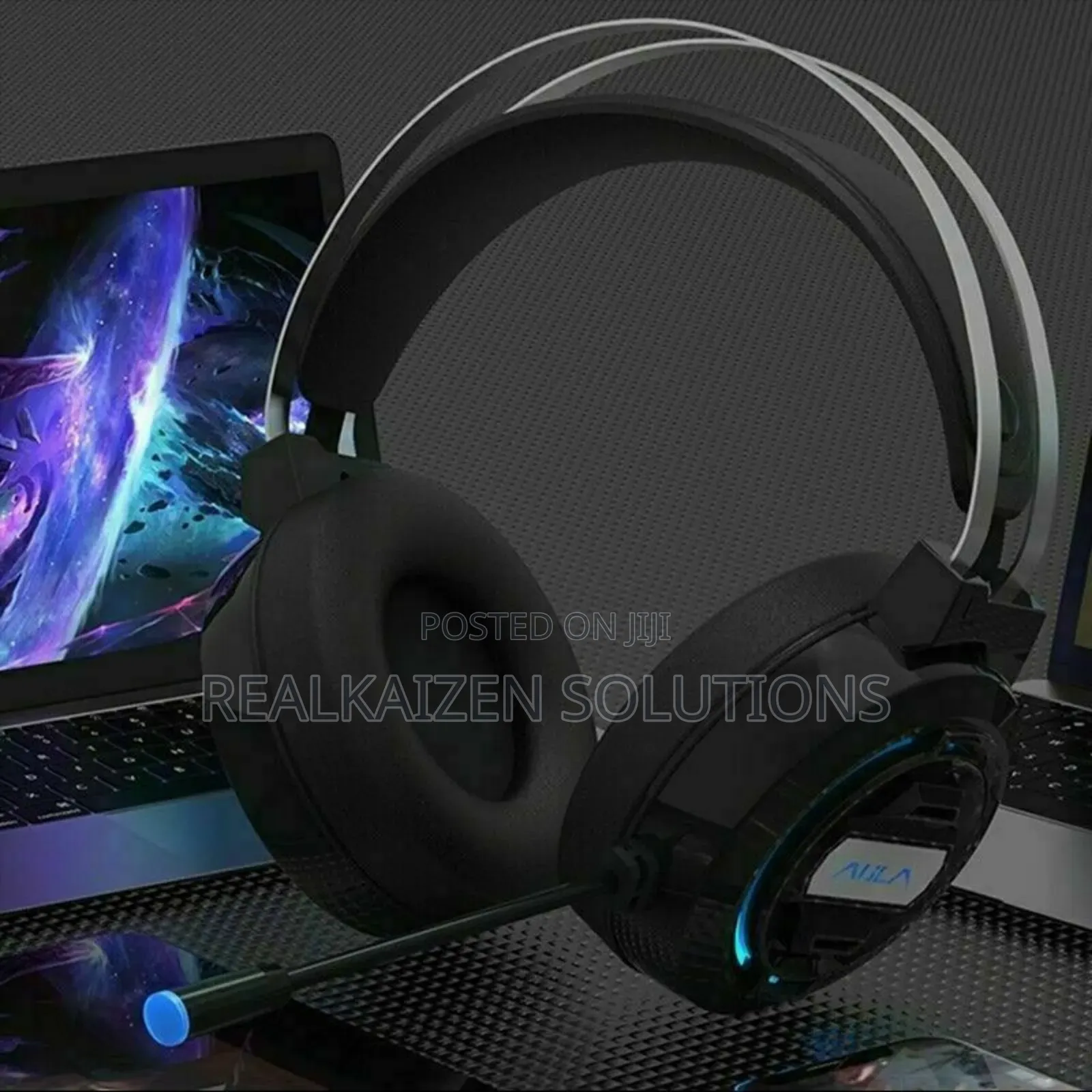AULA USB Wired Gaming Headset With Microphone Surround Sound
