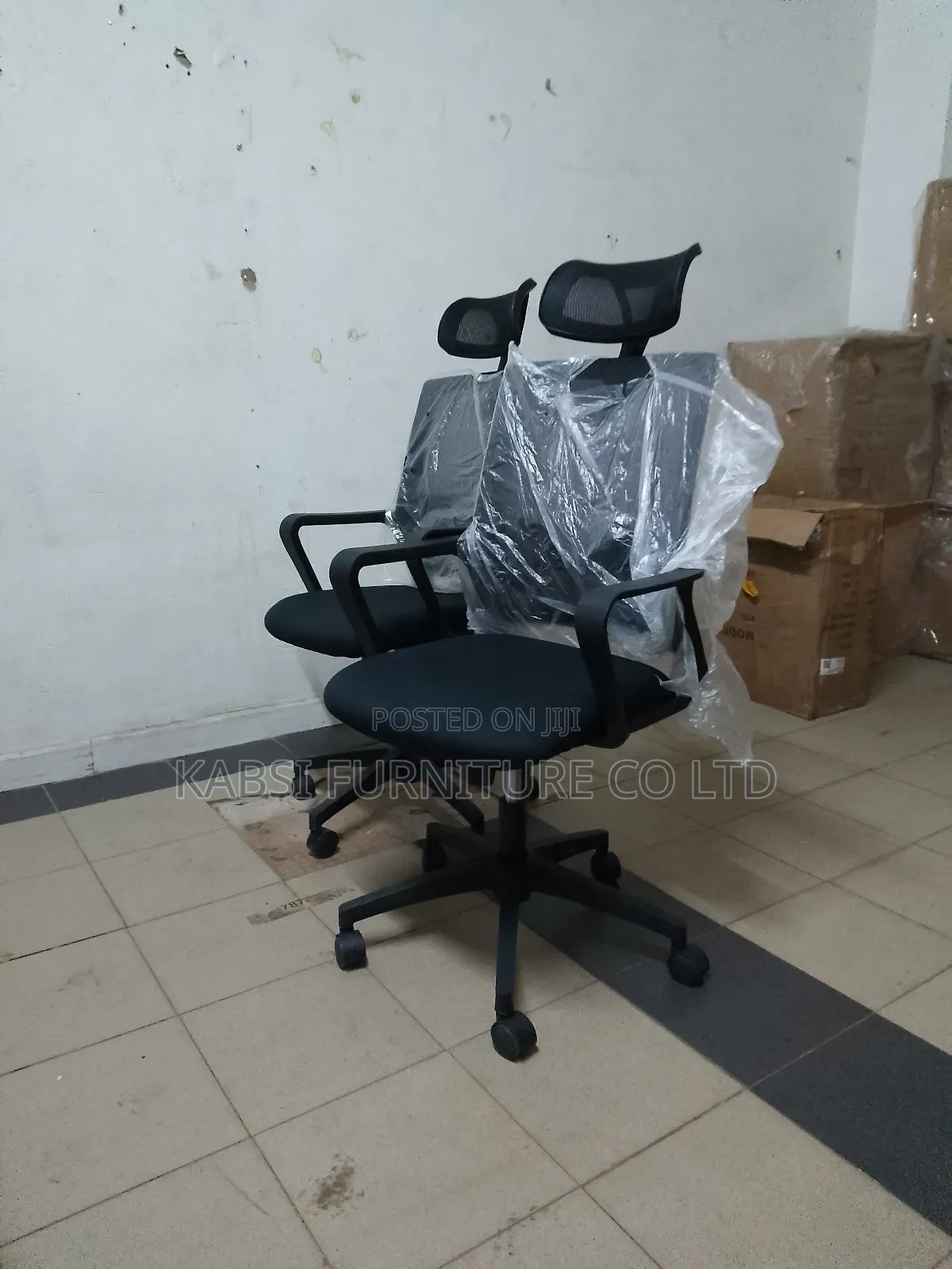 Black Legs With Roller Coaster and Headrest Chairs