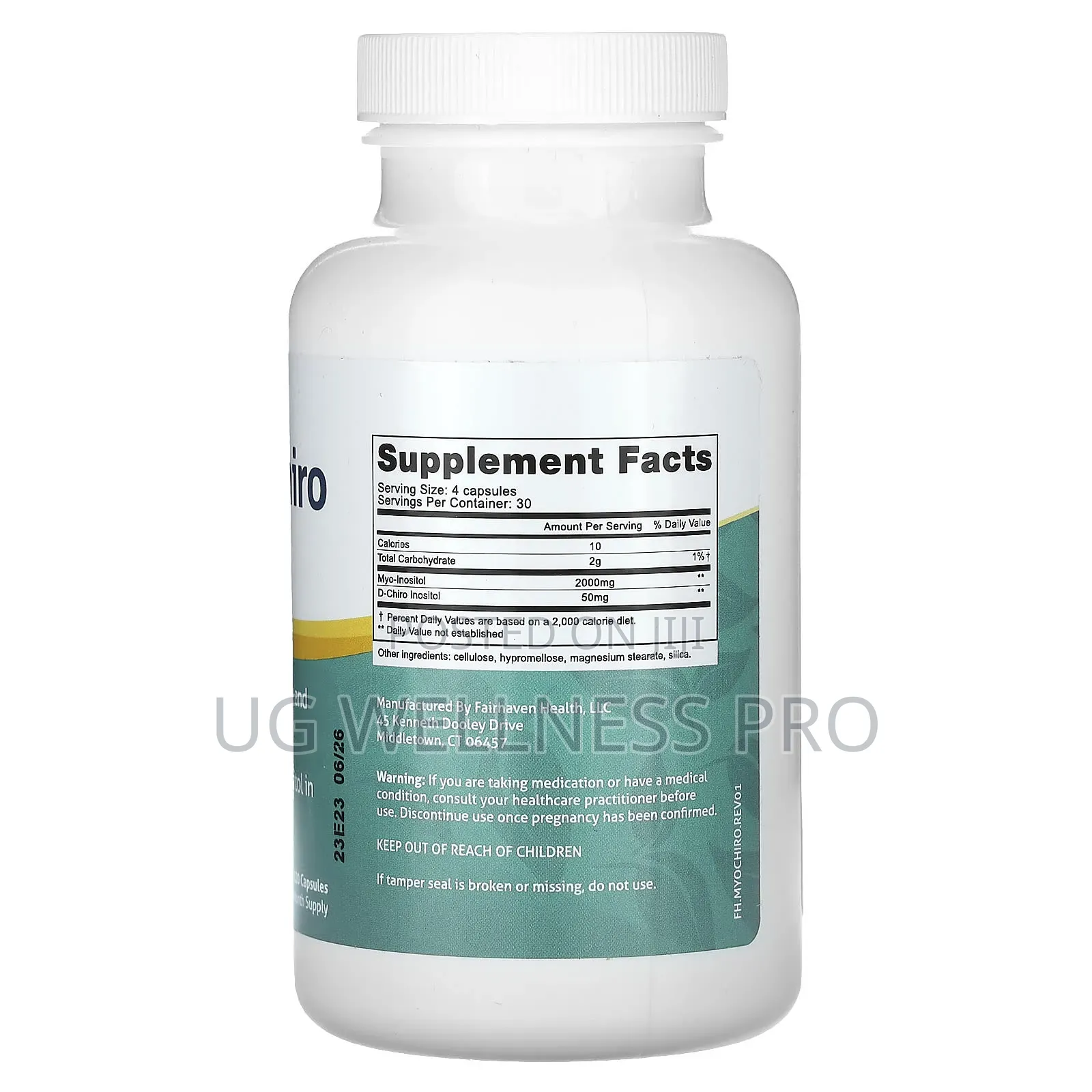 Fairhaven Health, Myo + D-Chiro Inositol, 120 Capsules