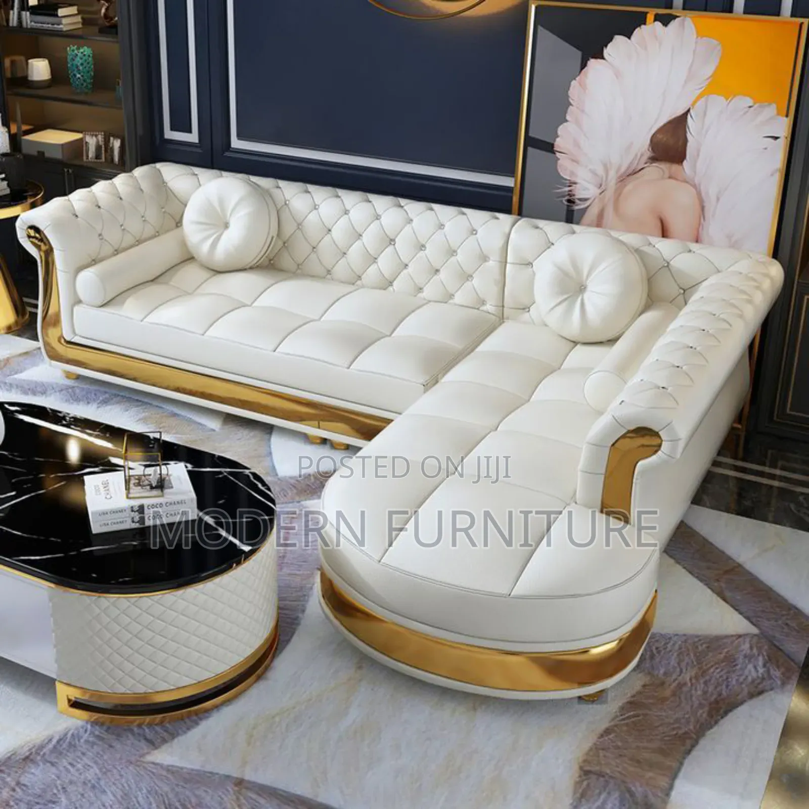 L Chestfiled Sofa Set of 6 Seaters Call