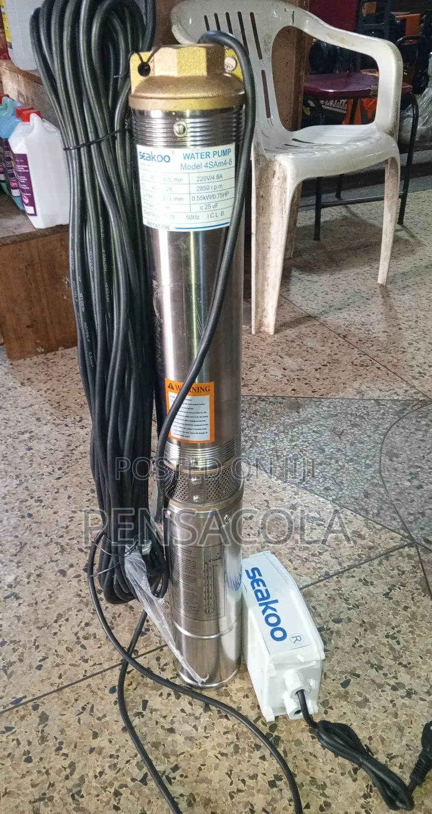 Seakoo Submersible Water Pump(247feet) 75m