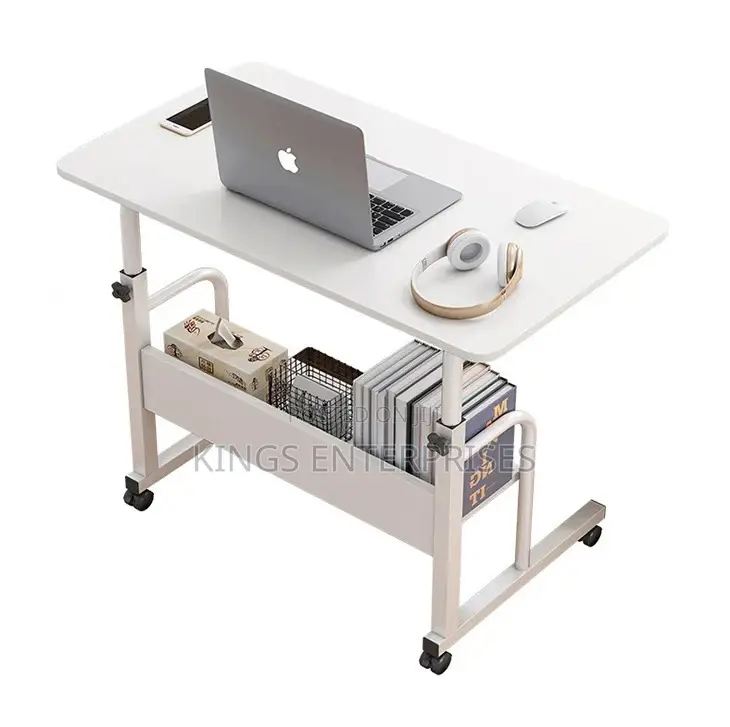 Adjustable Laptop Table With Shelves