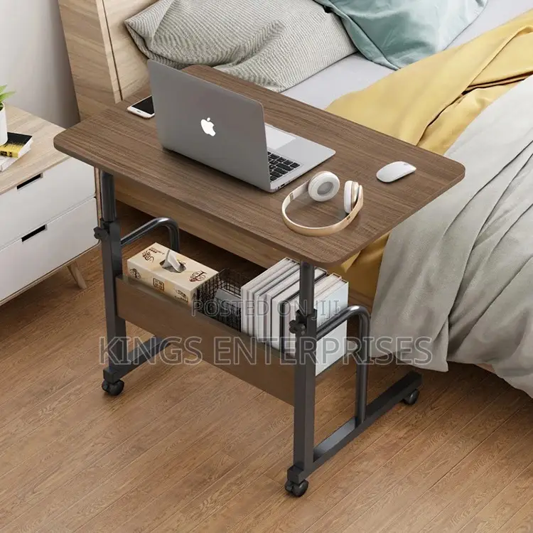 Adjustable Laptop Table With Shelves