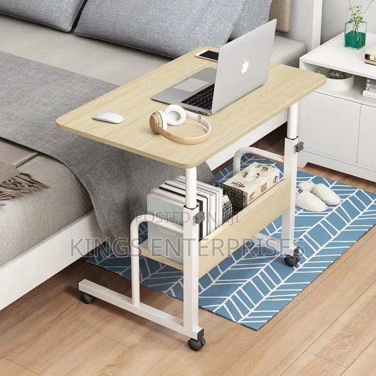 Adjustable Laptop Table With Shelves