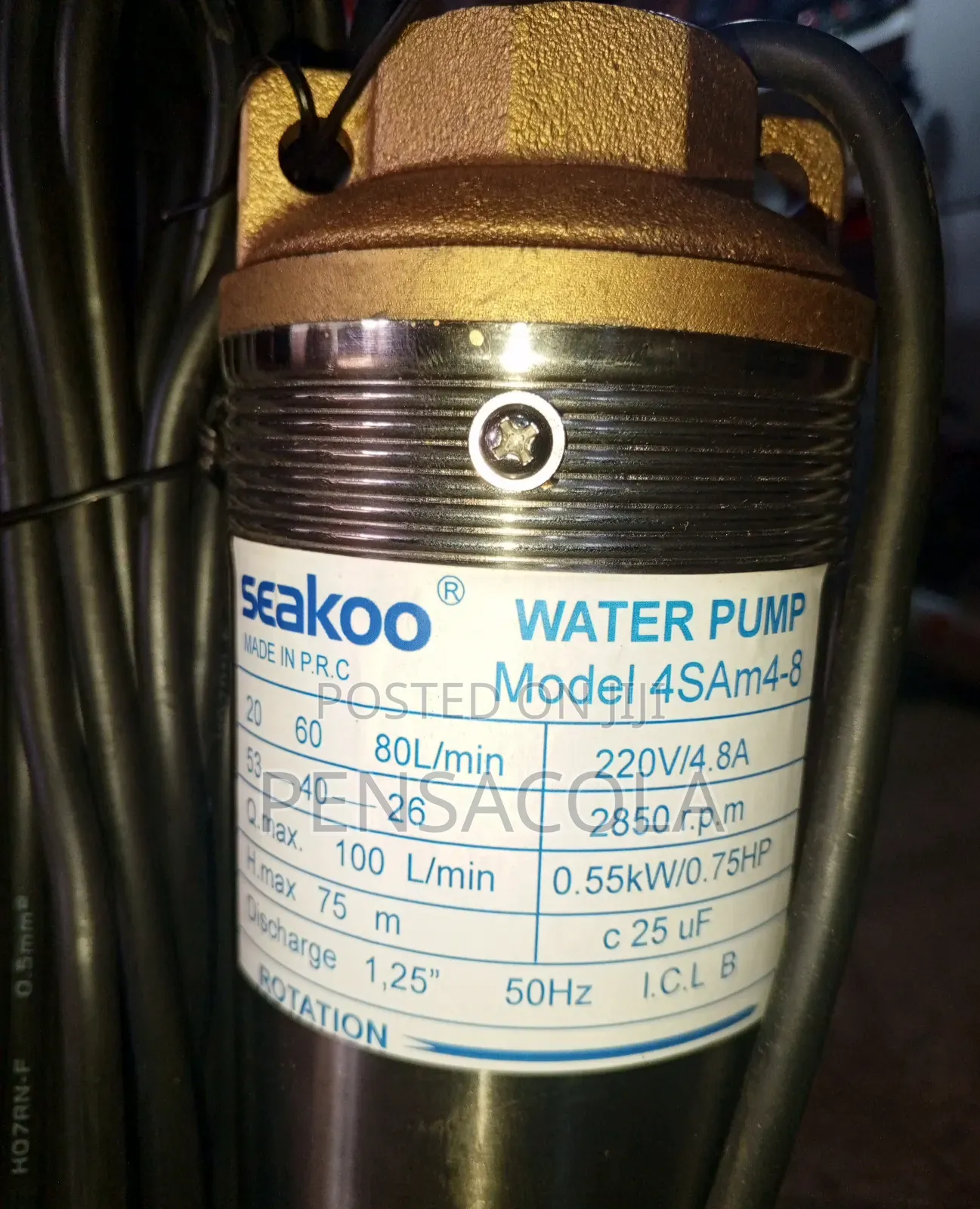 Water Pump (Seakoo) 75m -247 Feet
