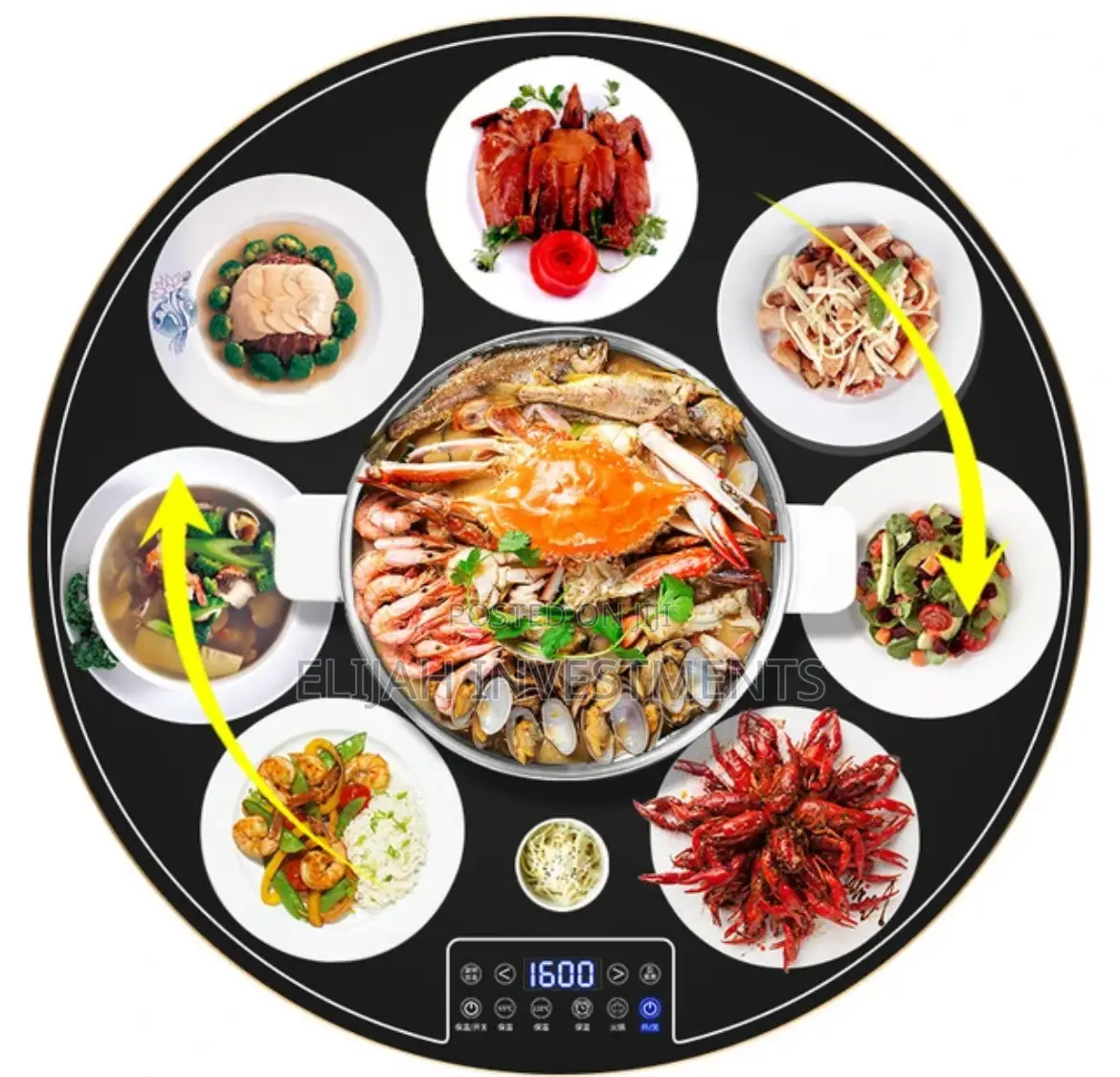 1600w Electric Hot Pot Meal Insulation Board