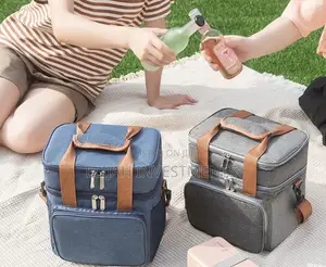 Diuble Deck Large Capacity Lunch Bag