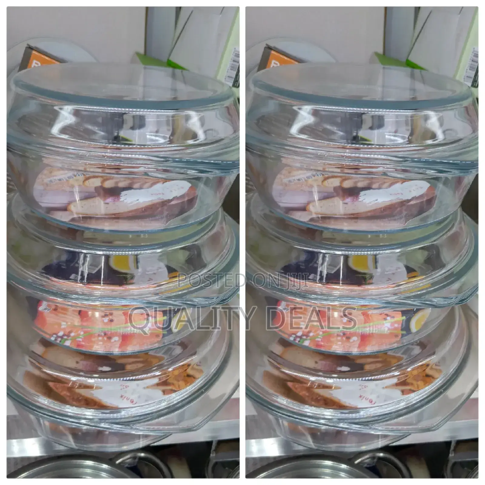 3pcs Round Glass Baking Dishes Heat,Cold,Freezer Dish