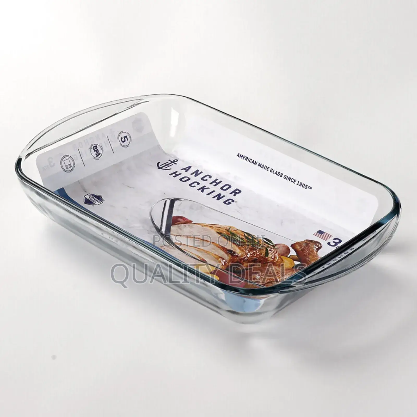 Rectangular Oven Glass Baking Pan With Cover