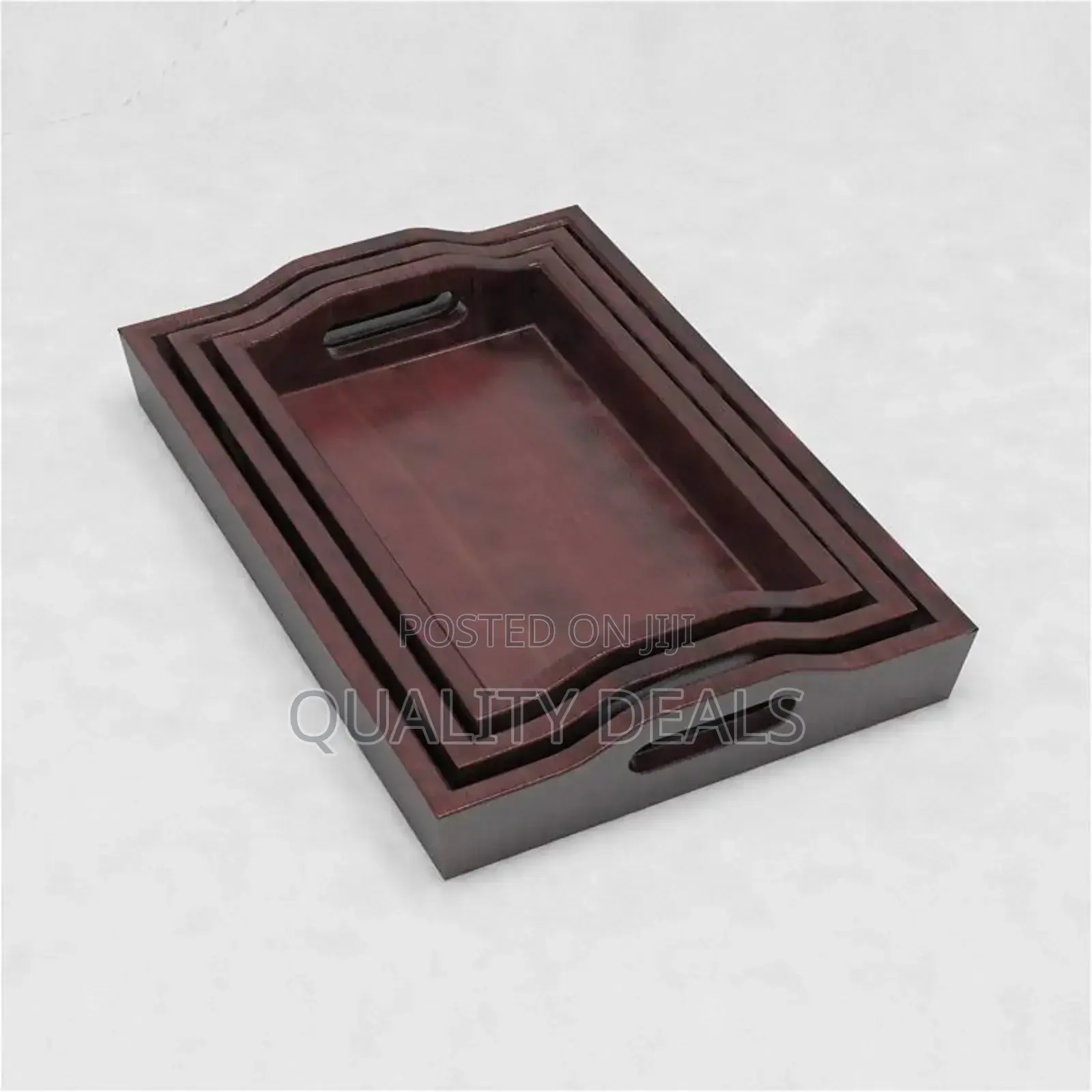 3pcs Wooden Serving Trays
