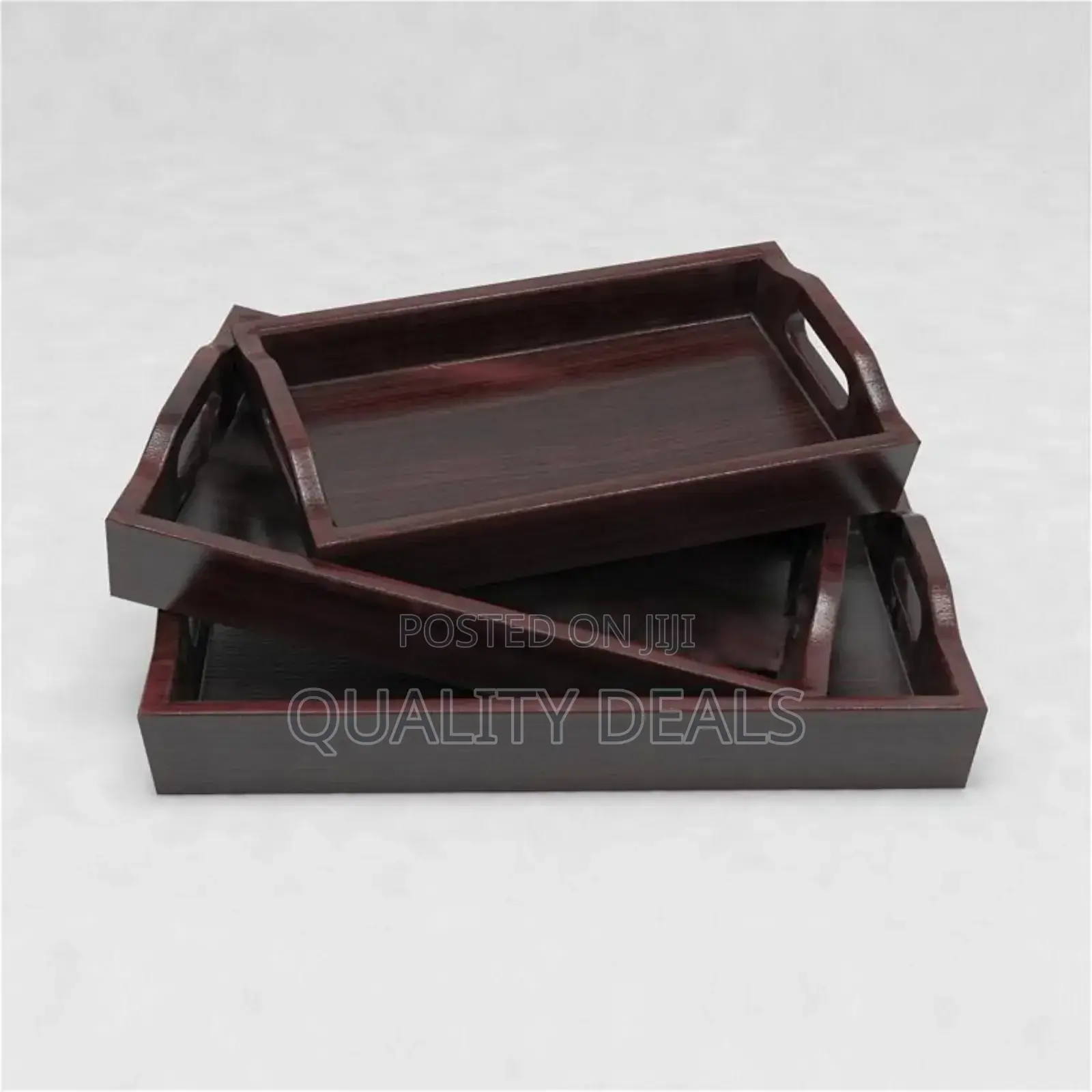 3pcs Wooden Serving Trays