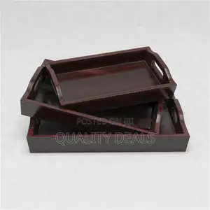 3pcs Wooden Serving Trays