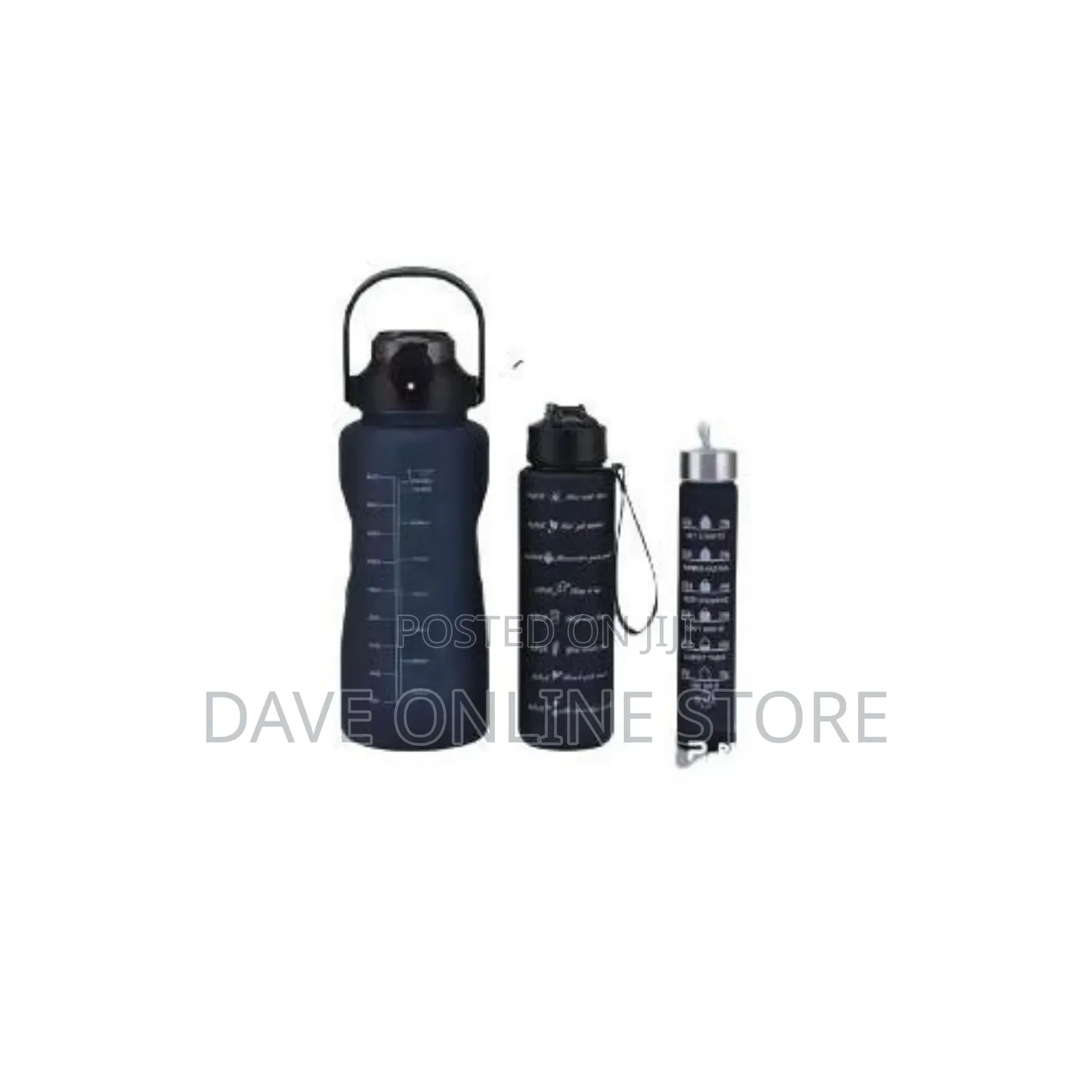 3 in 1 Extra Large Water Bottle Set-Sport -Multicolored
