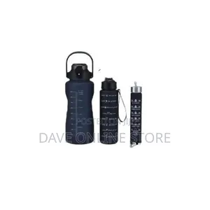3 in 1 Extra Large Water Bottle Set-Sport -Multicolored