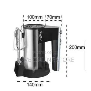 Sonifer Stainless Steel Hand Mixer 5 Speed SF-7002- Silver
