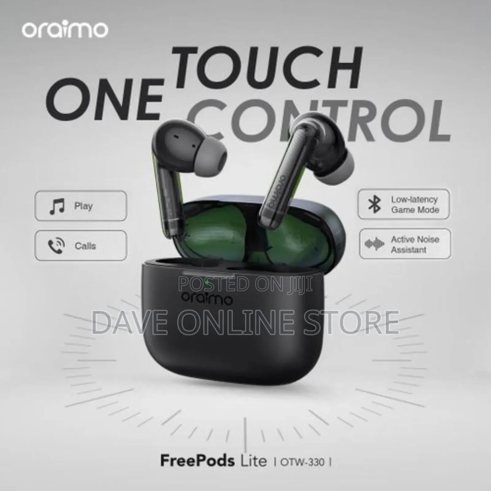 Oraimo Free Pods Lite OTW 330 Black
