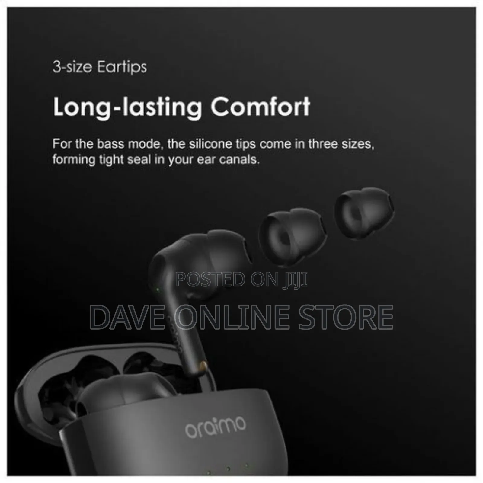 Oraimo Freepods 3c True Wireless Earbuds - Black