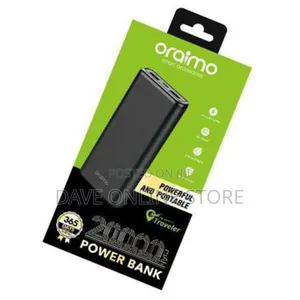 Oraimo Fast-Charging 20,000mah Power Bank, Ultra-Slim -