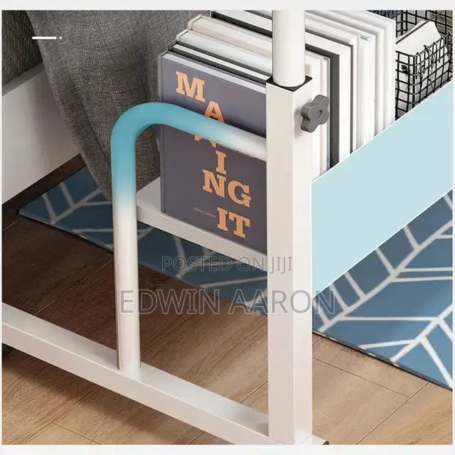 Adjustable Laptop Table With Lower Shelves