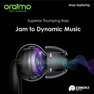 Oraimo Conch 2 Stylish Deeper Bass in-Ear Earphone
