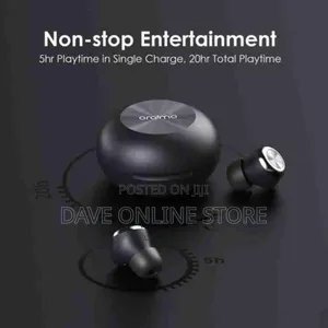 Oraimo Airbuds 3 TWS True Wireless Bluetooth Earbuds- Black