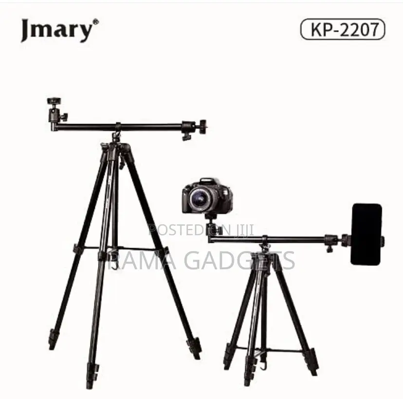 Jmary KP-2207 Overhead Professional Vloging 2 in 1 Tripod