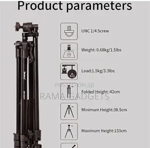 Jmary KP-2207 Overhead Professional Vloging 2 in 1 Tripod