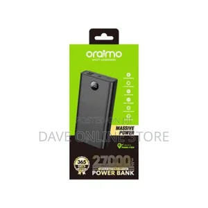 Oraimo Fast-Charging 27,000mah Power Bank, Ultra-Slim -