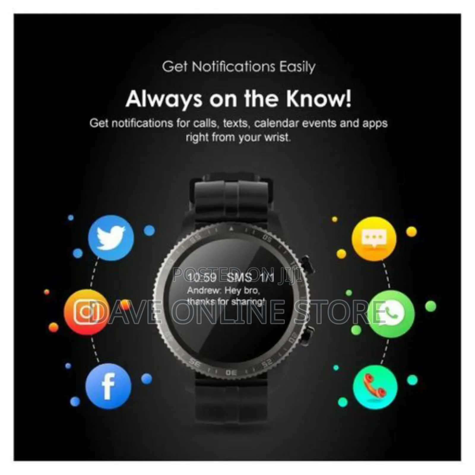 Oraimo Tempo-W3/2 Smart Watch Health Monitor IP67 Waterproof