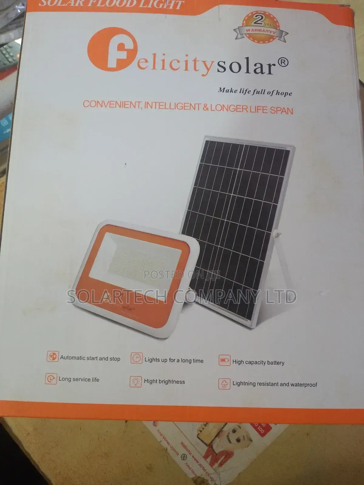 150w Felicity Solar Flood Lights.
