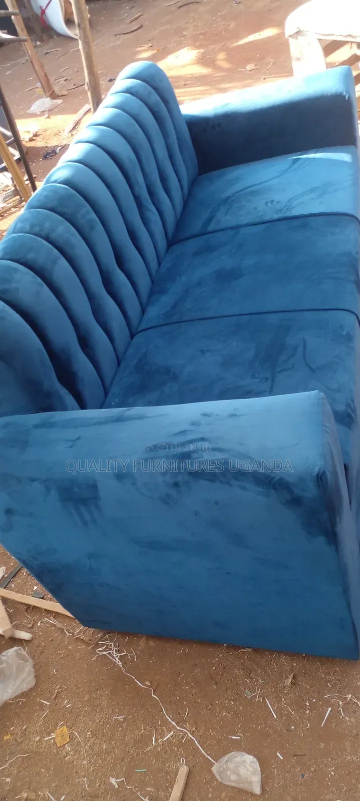 3 Seater Sofa Seat in Blue Colour