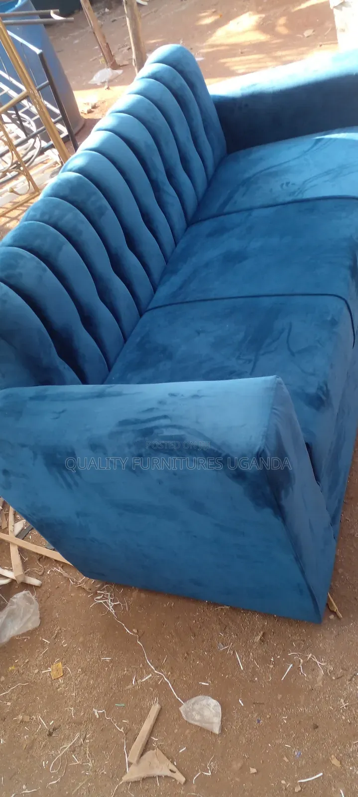 3 Seater Sofa Seat in Blue Colour