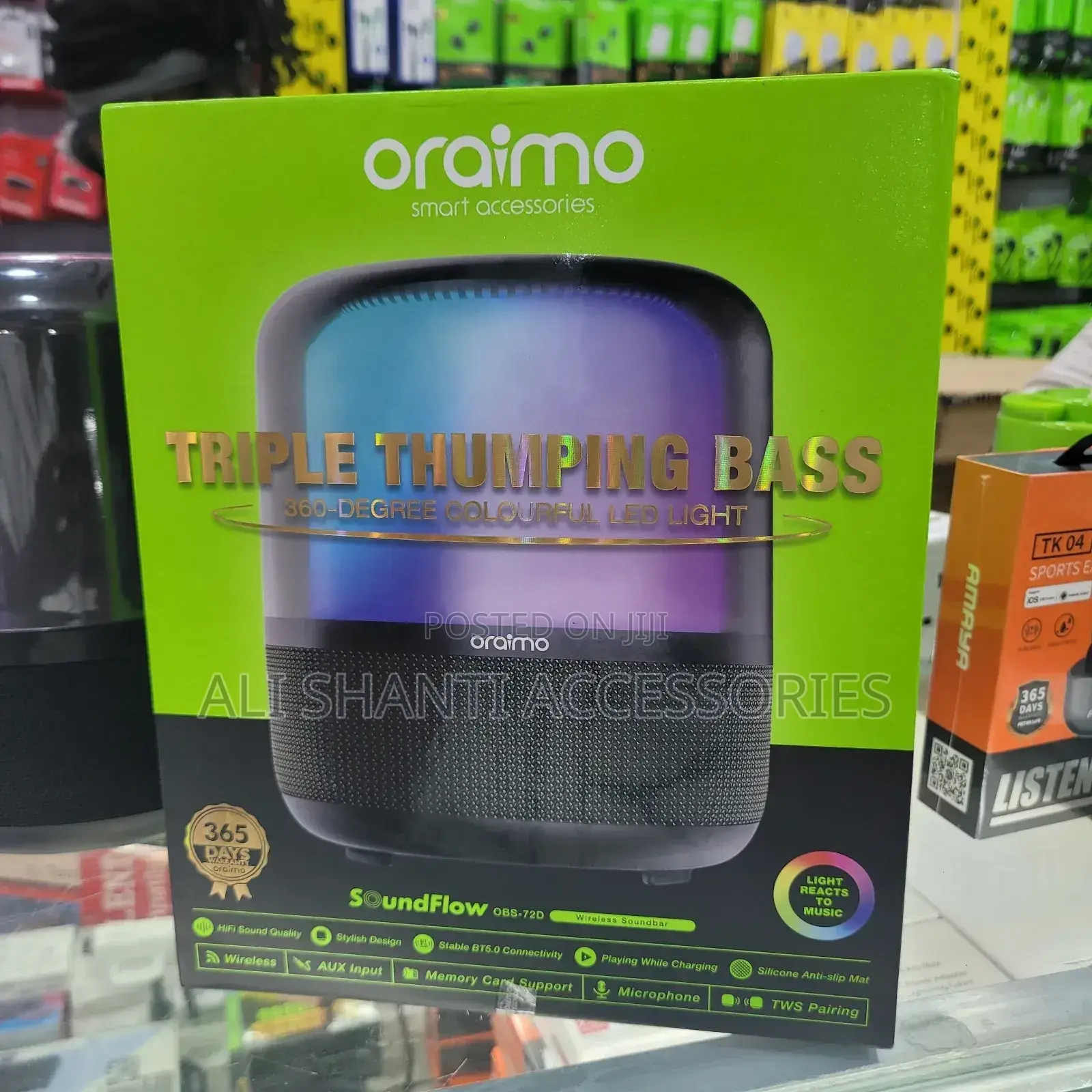 Oraimo Sound Bass/ Super Bass Speaker/Sound and Light Speake