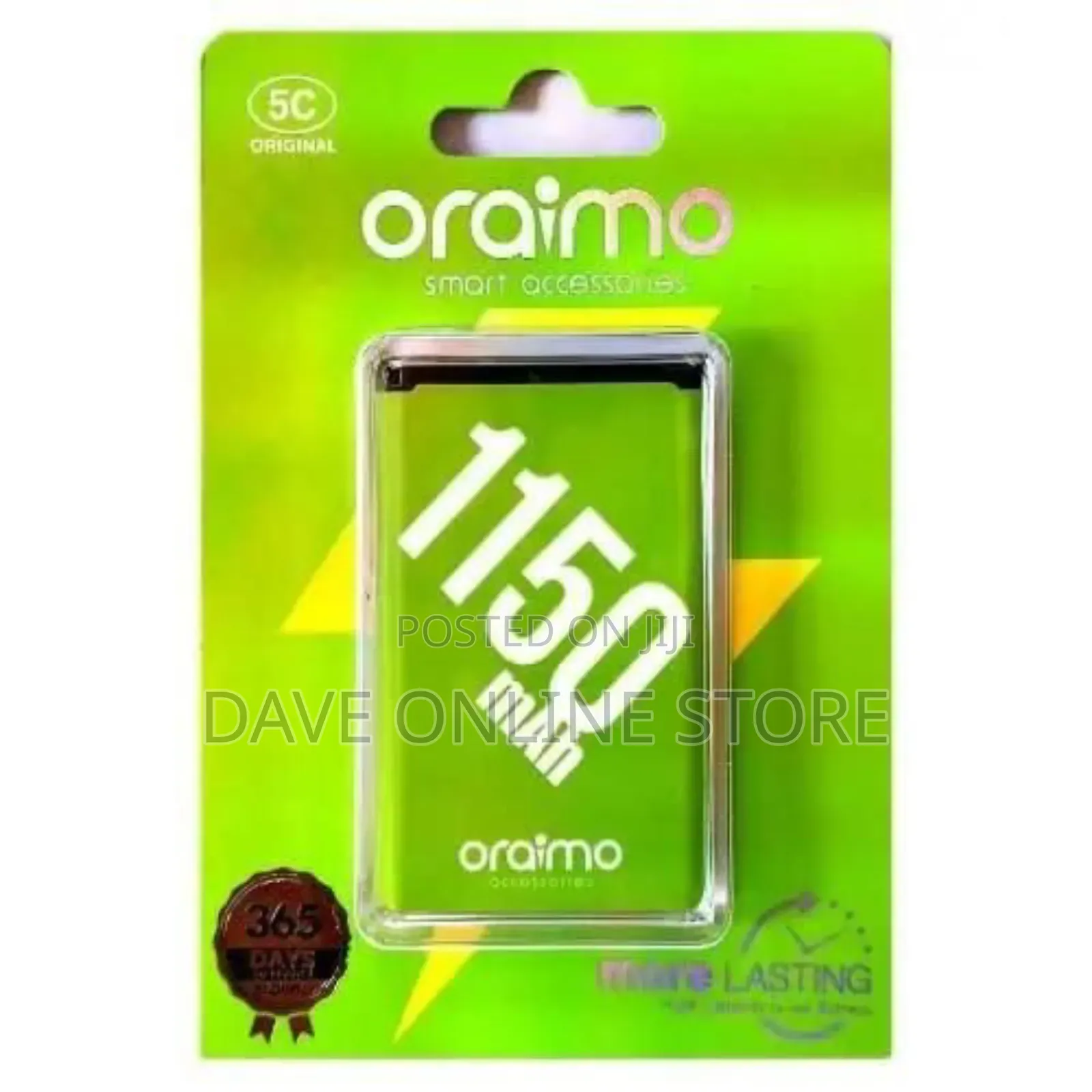 Oraimo 5c-1150mah LONGLASTING BATTERY