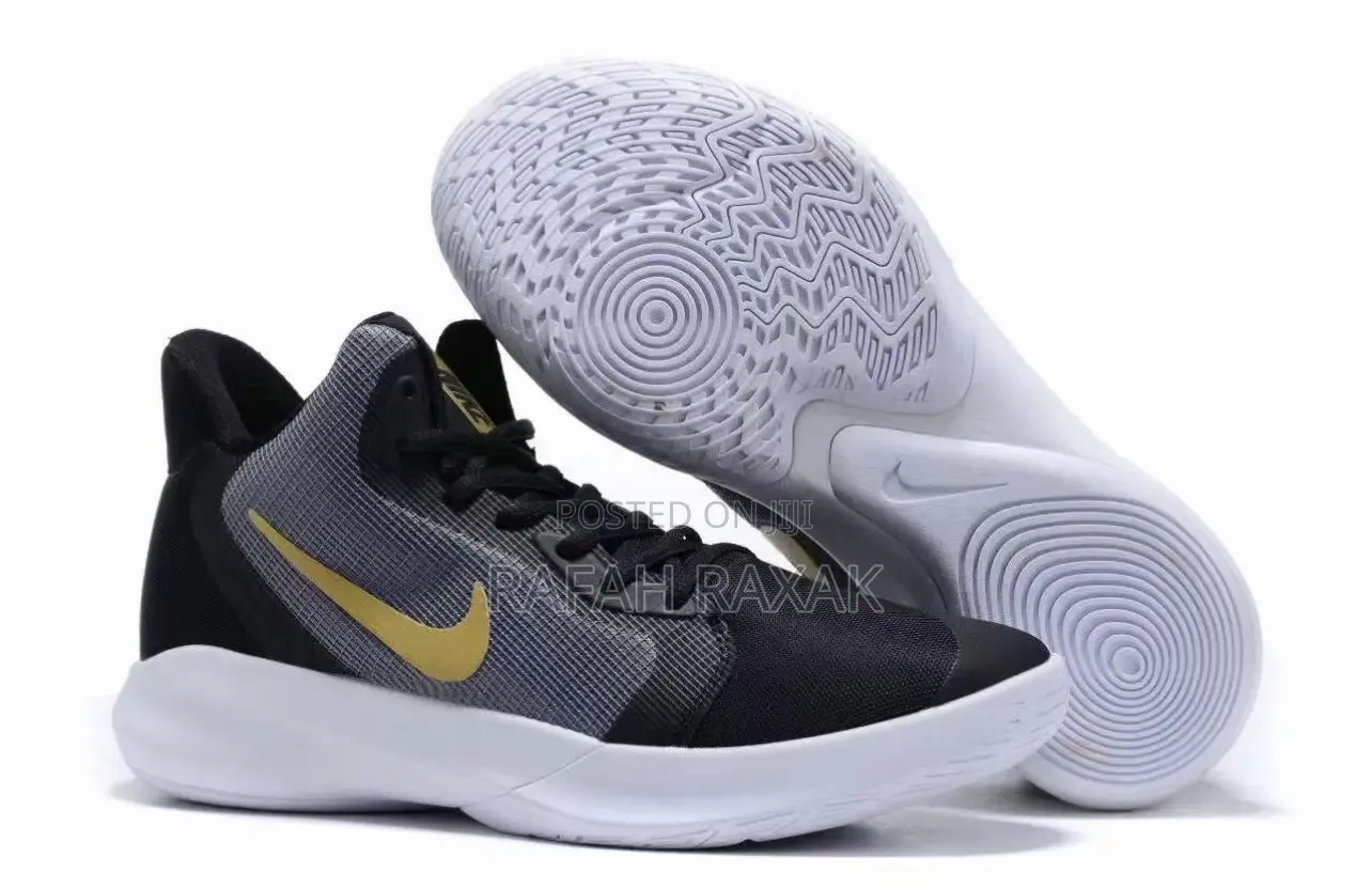 Original Black Nike Precision 3 Basketball Sneakers