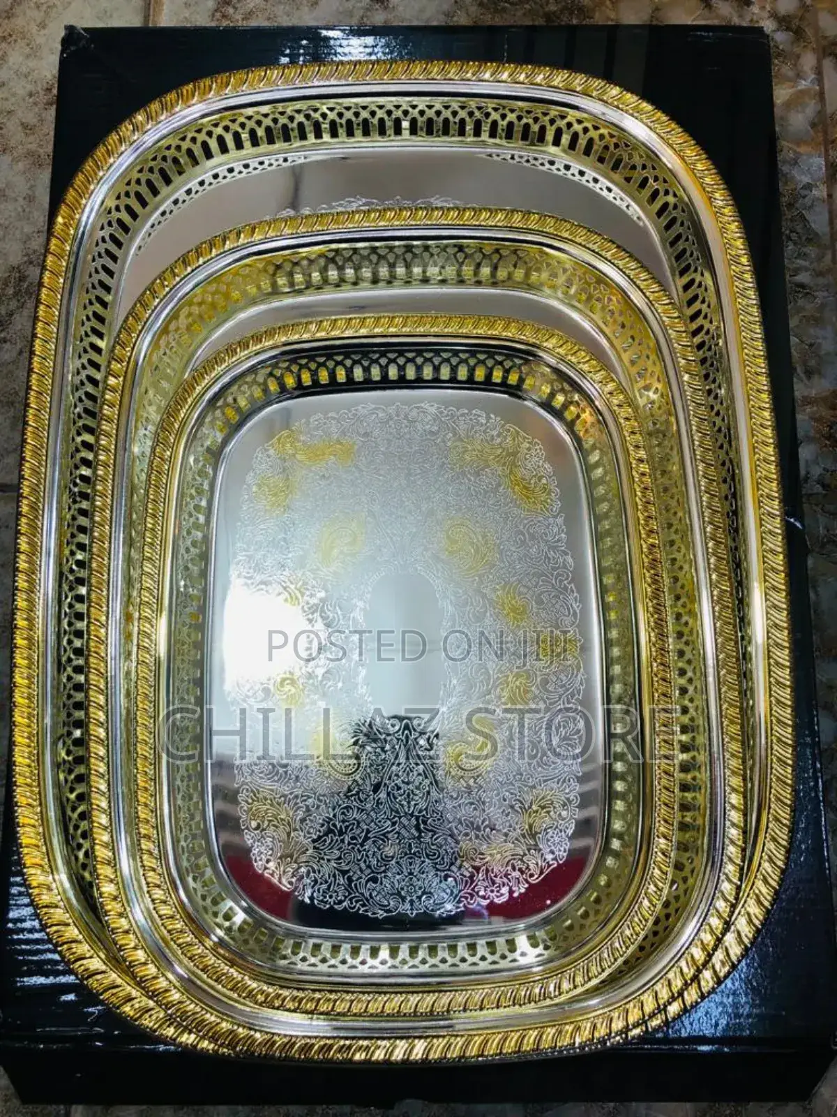 Metallic Serving Tray