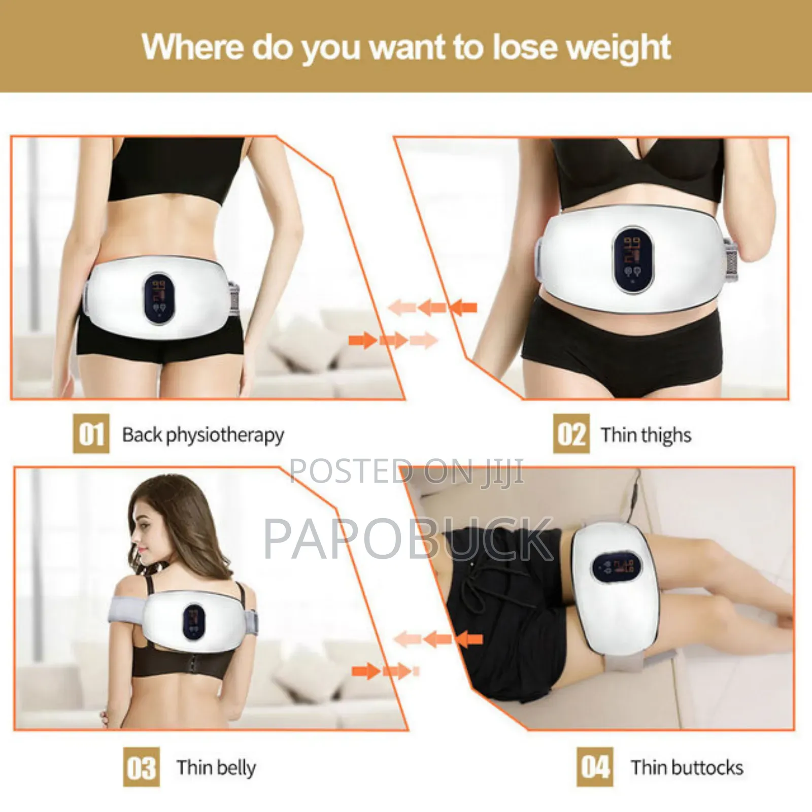 Unique 2 In 1 Body Slimming Massage Belt