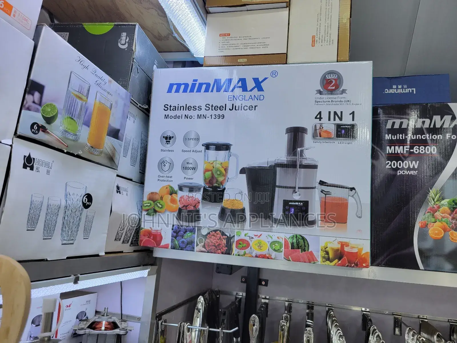 Minmax Stainless Steel Juicer 4in1 With 1yr Warranty