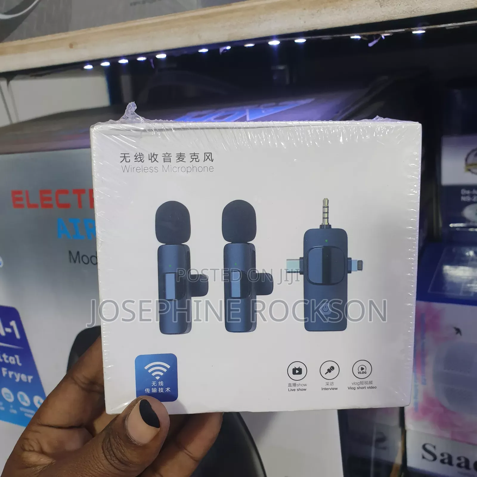 3 in 1 Wireless Live Lavalier/ Wireless Microphone/