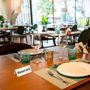 Reserved Signs Desk Logo Indicator for Dinner Parties