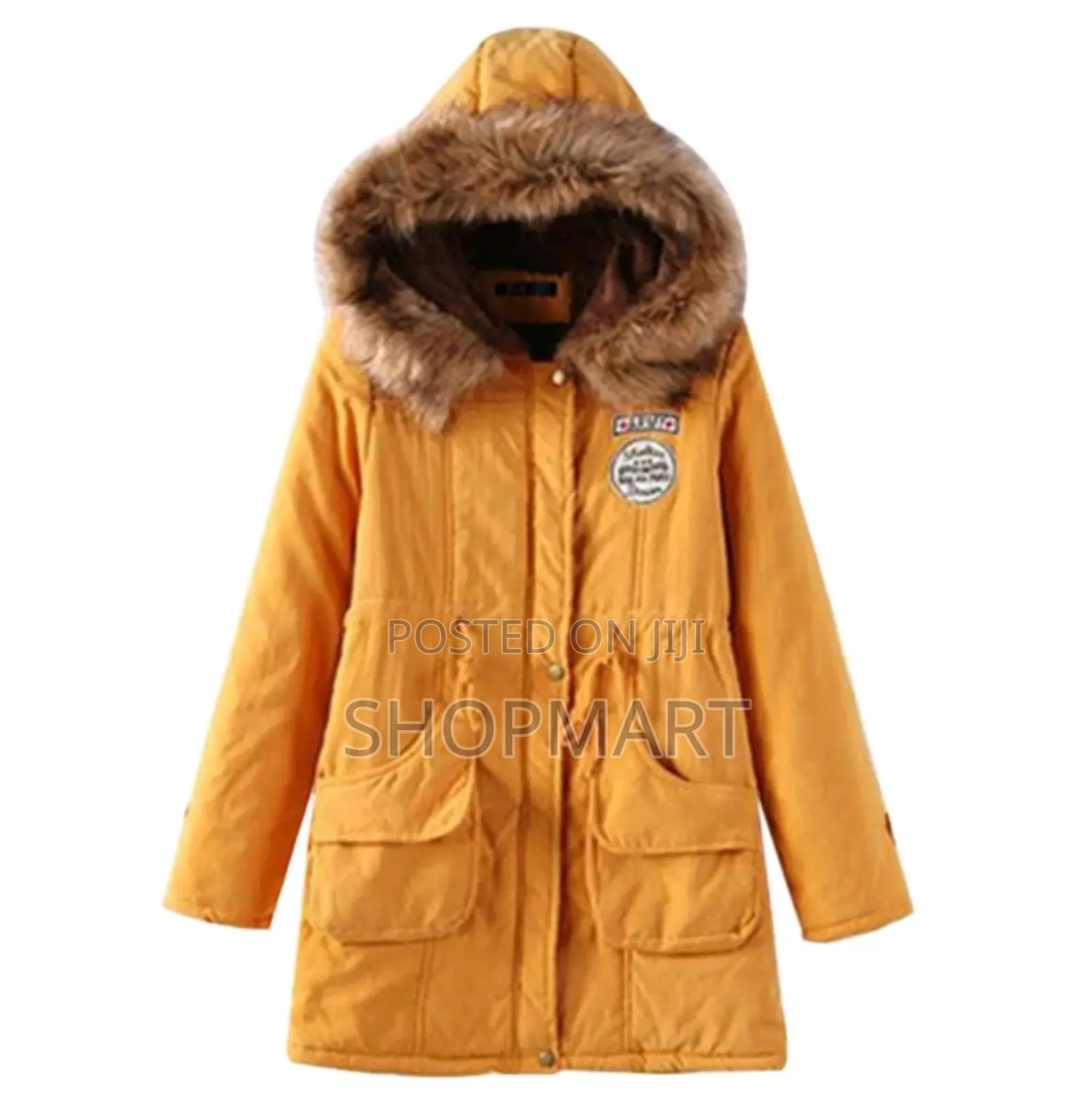 Woolen Hooded Furcoat