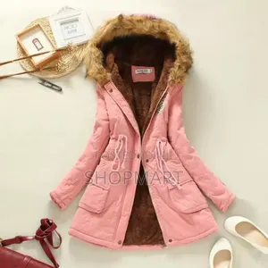 Woolen Hooded Furcoat
